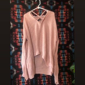 Baby Pink Oversized Sweater